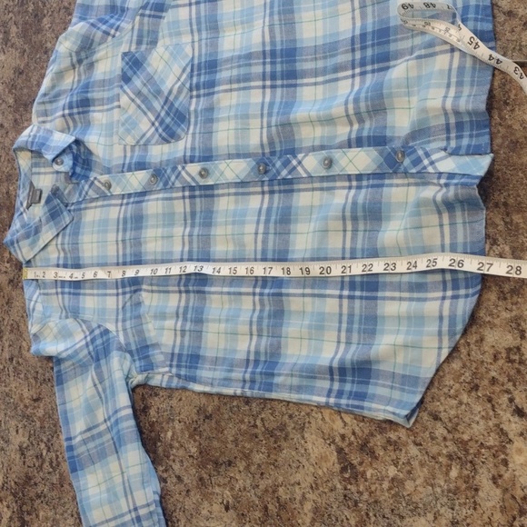 Eddie Bauer super soft blue flannel size medium - Picture 7 of 12